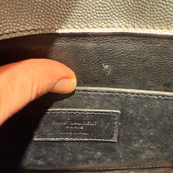 Yves Saint Laurent Metallic Silver Shoulder Bag - Picture 8 of 10